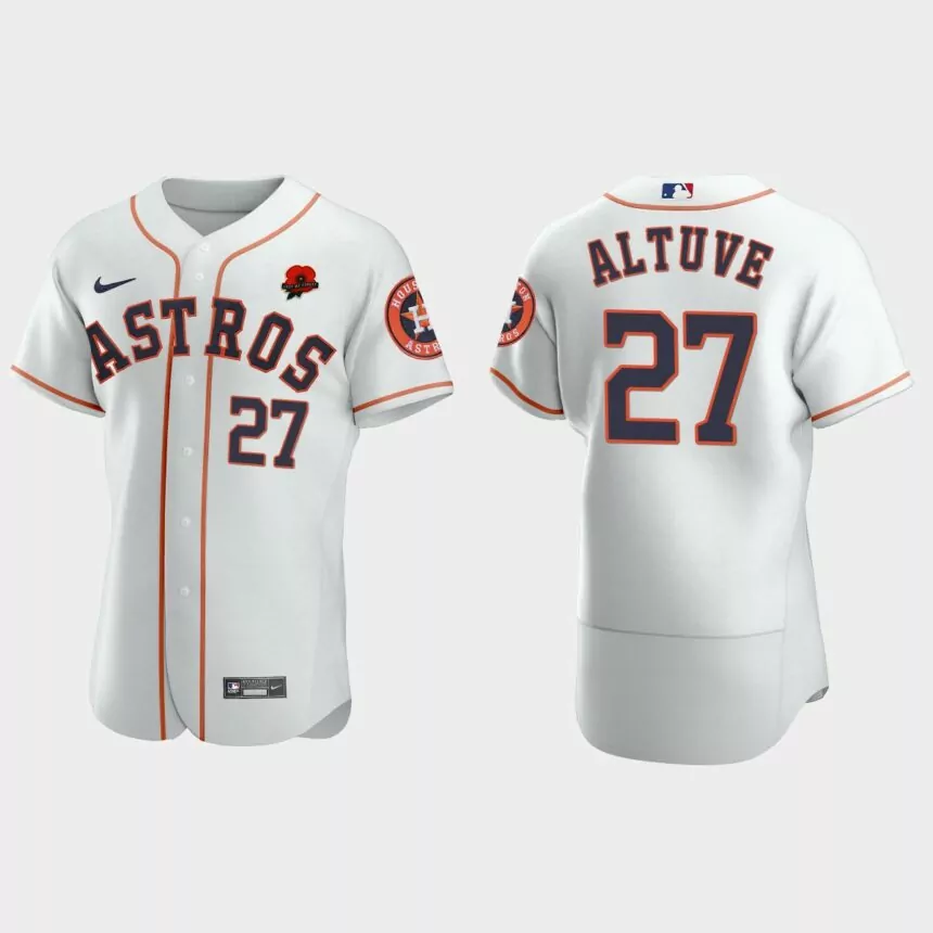 Jose Altuve Houston Astros 2021 Memorial Day Authentic Jersey – White