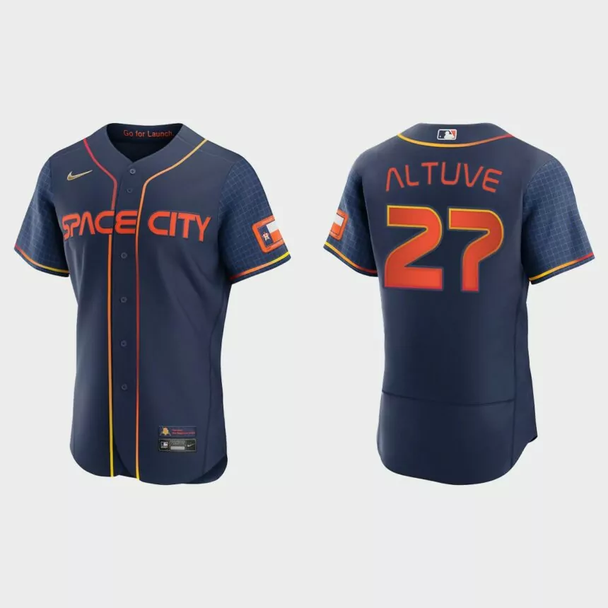 Jose Altuve Houston Astros 2022 City Connect Authentic Jersey – Navy