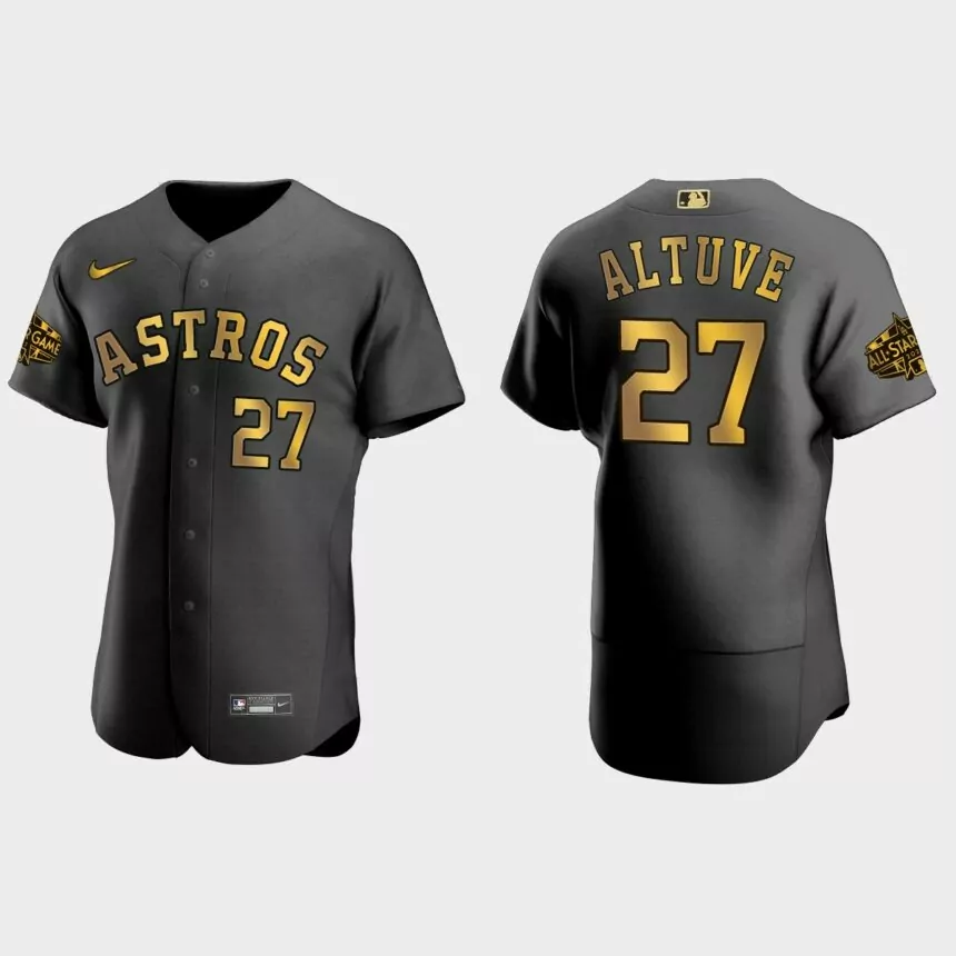 Jose Altuve Houston Astros 2022 MLB All-Star Game Authentic Jersey – Black