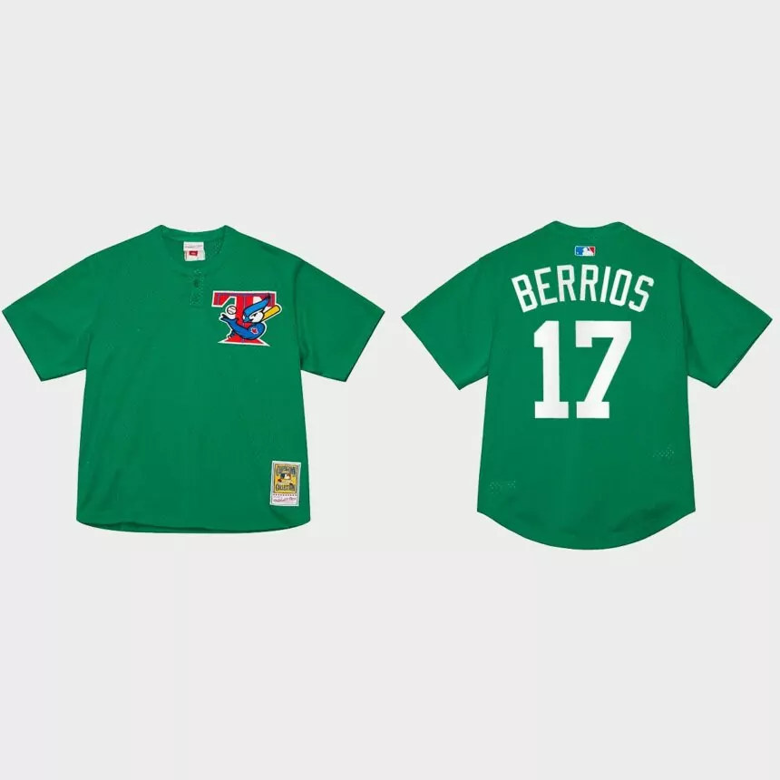 Jose Berrios Toronto Blue Jays St. Patrick’s Day Authentic Jersey – Green