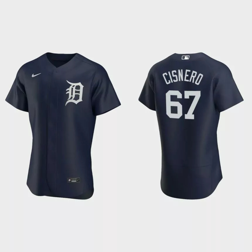Jose Cisnero #67 Detroit Tigers Authentic Alternate Jersey – Navy.jpg