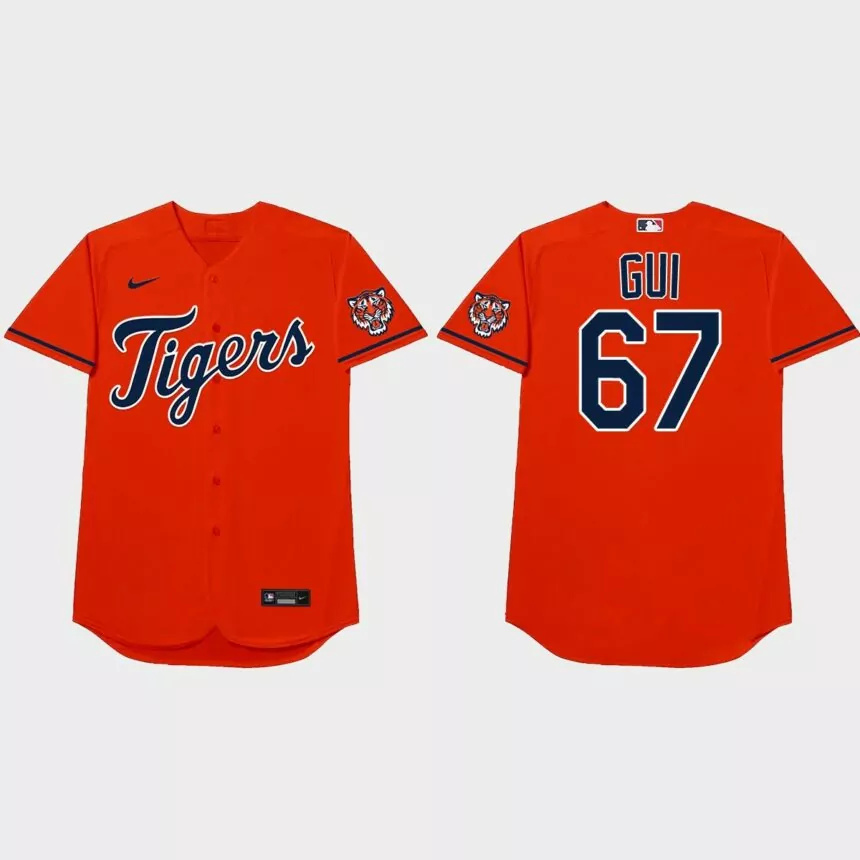 Jose Cisnero 2021 Players’ Weekend Gui Nickname Jersey – Orange.jpg