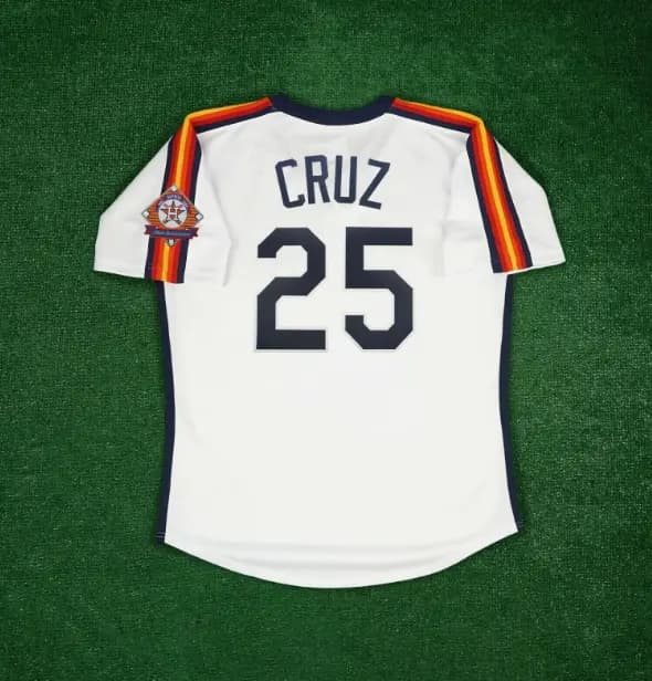 Jose Cruz 1986 Houston Astros 25th Anniv. Cooperstown Men's Home White Jersey