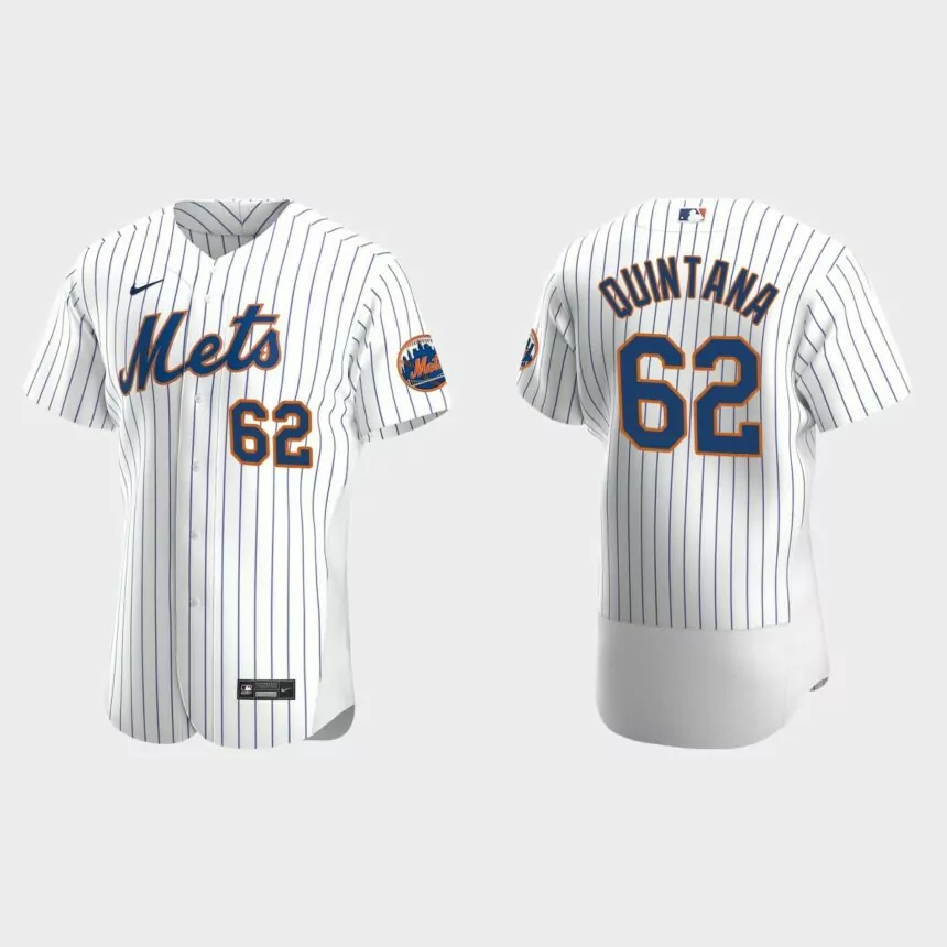 Jose Quintana New York Mets Authentic Home Jersey – White