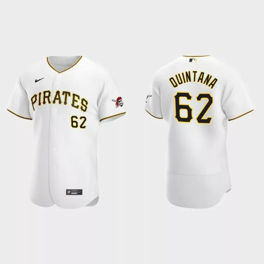 Jose Quintana Pittsburgh Pirates Authentic Home Jersey – White