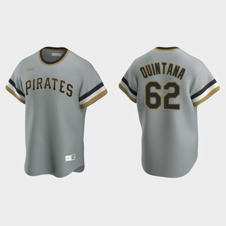 Jose Quintana Pittsburgh Pirates Cooperstown Collection Road Jersey – Gray