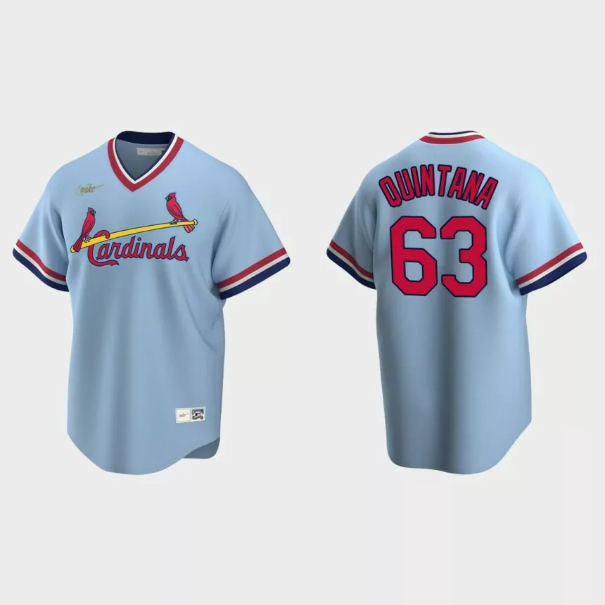 Jose Quintana St. Louis Cardinals Cooperstown Collection Road Jersey – Light Blue