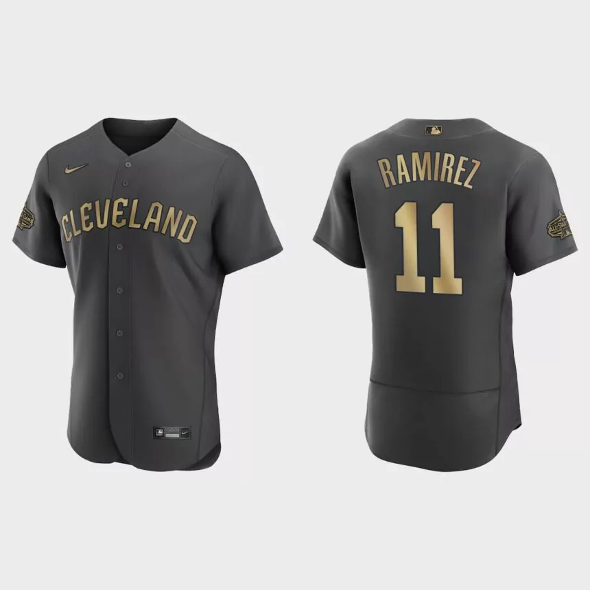 Jose Ramirez Cleveland Guardians 2022 MLB All-Star Game Authentic Jersey – Charcoal