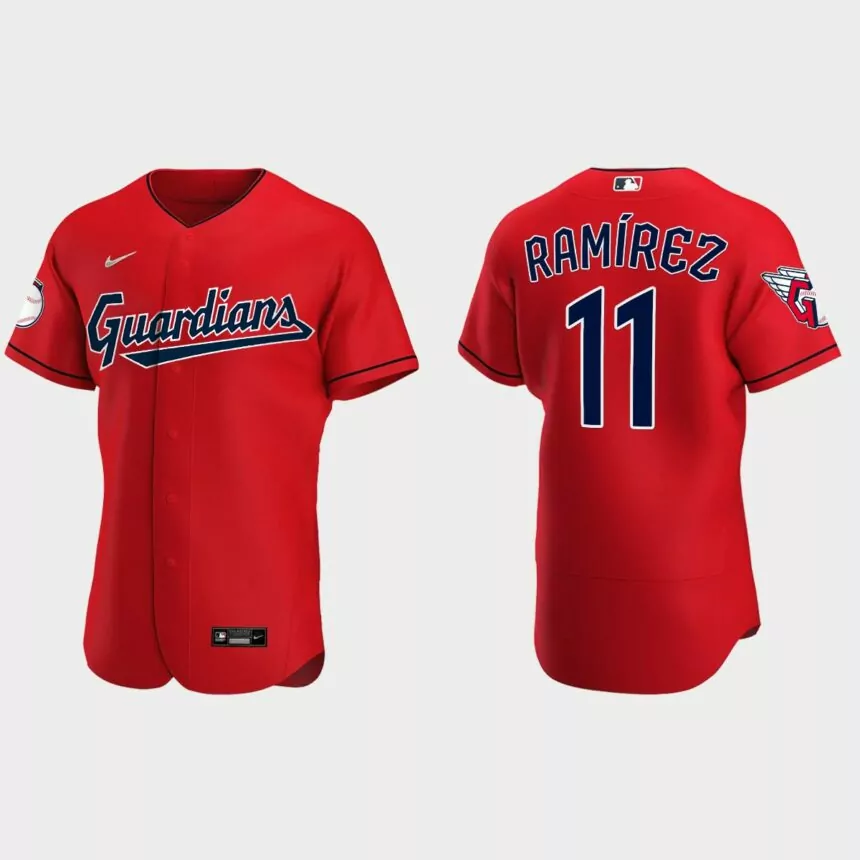 Jose Ramirez Cleveland Guardians Authentic Alternate Jersey – Red