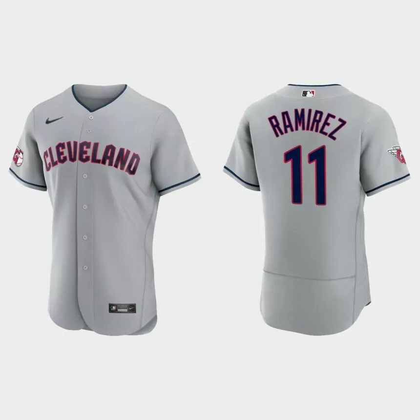 Jose Ramirez Cleveland Guardians Authentic Jersey – Gray