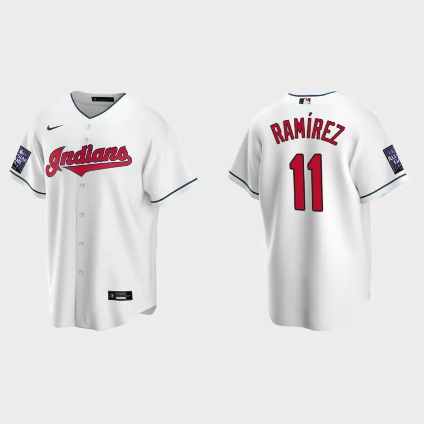 Jose Ramirez Cleveland Indians 2021 All-Star Game Home Replica Jersey – White