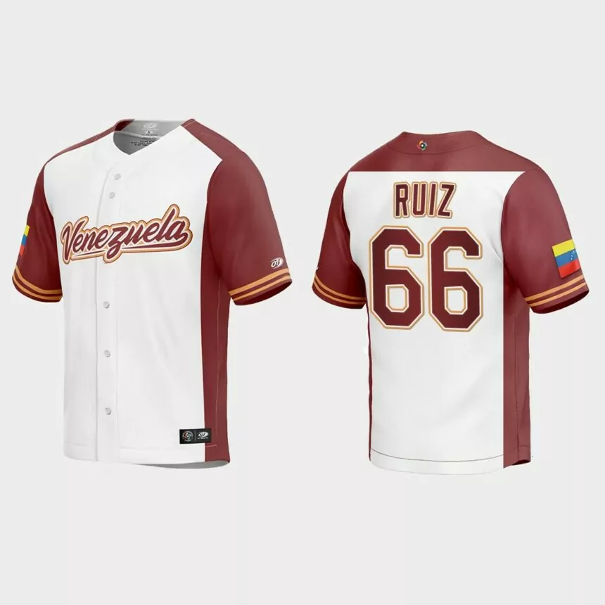 Jose Ruiz Venezuela Baseball 2023 World Baseball Classic Replica Jersey – White