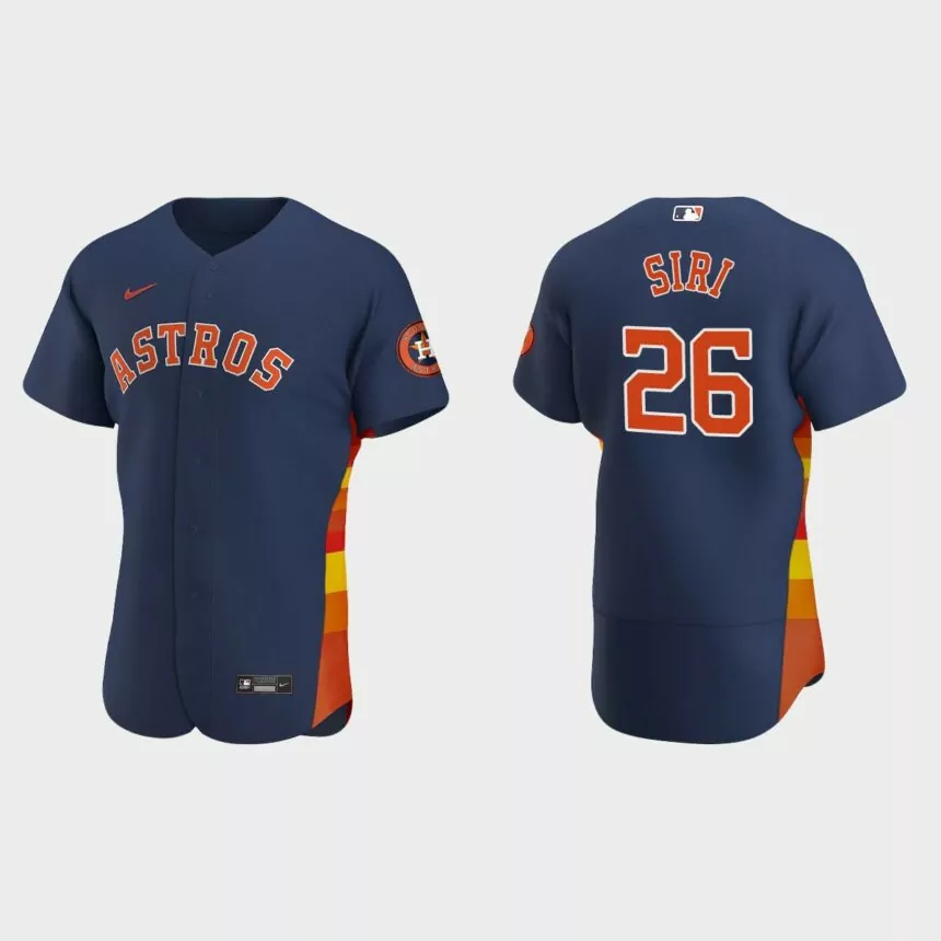 Jose Siri Houston Astros Authentic Alternate Jersey – Navy