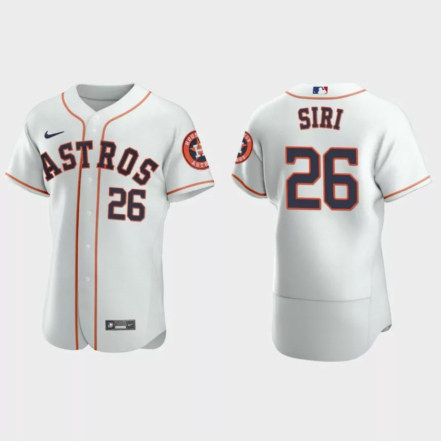Jose Siri Houston Astros Authentic Home Jersey – White