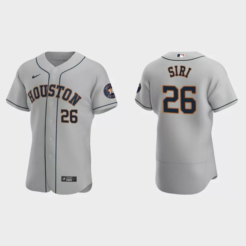 Jose Siri Houston Astros Authentic Road Jersey – Gray