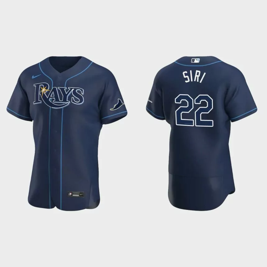 Jose Siri Tampa Bay Rays Authentic Alternate Jersey – Navy