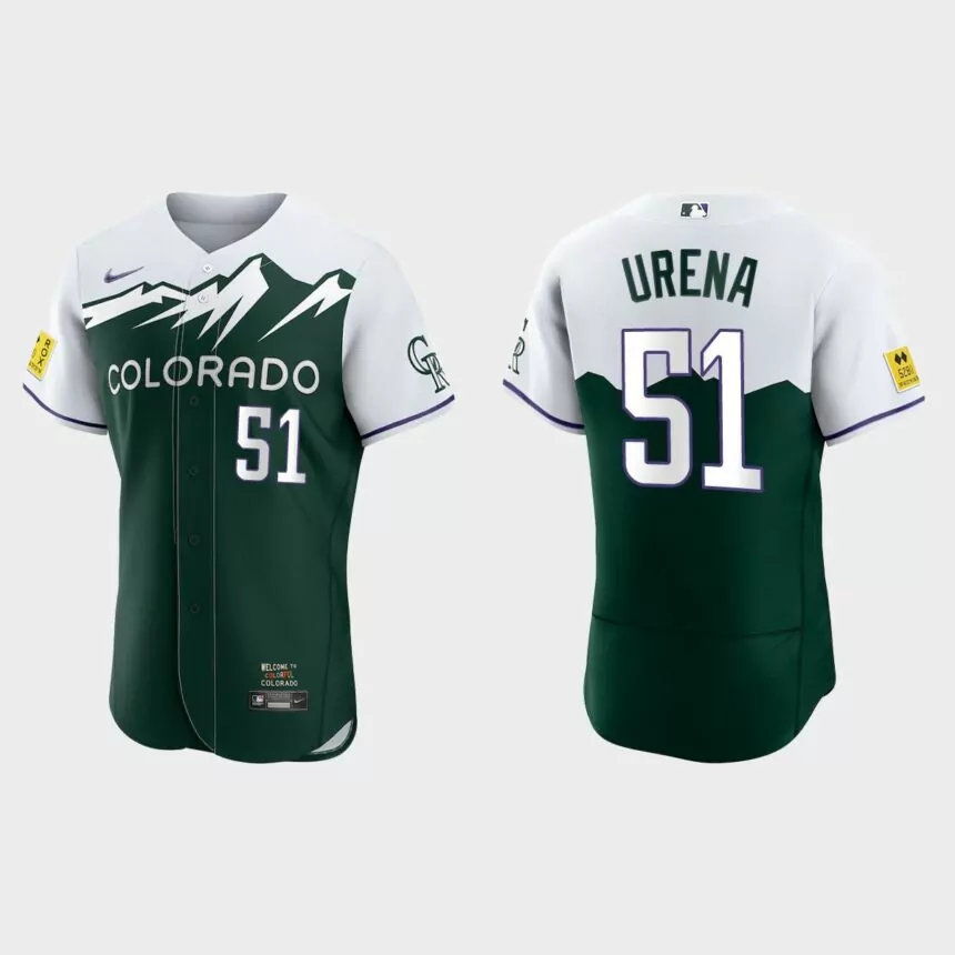 Jose Urena Colorado Rockies 2022 City Connect Authentic Jersey – Green