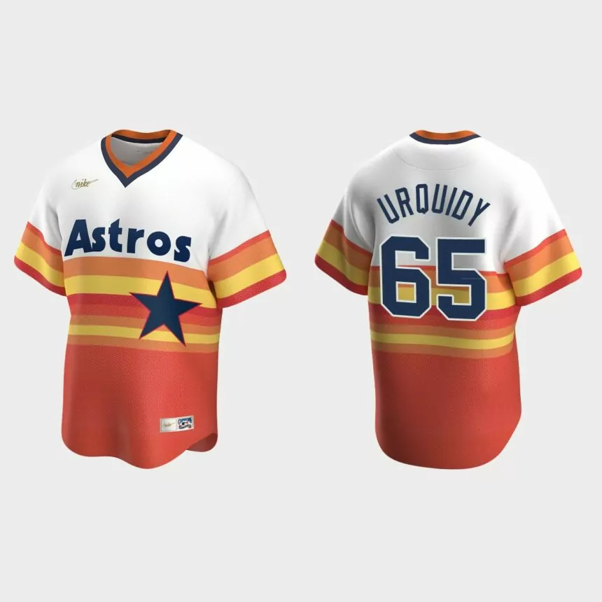 Jose Urquidy #65 Houston Astros Cooperstown Collection Home Jersey – White