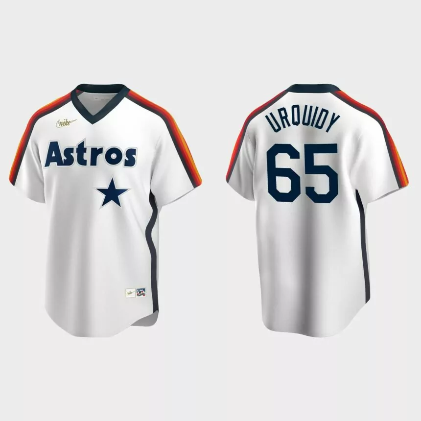 Jose Urquidy #65 Houston Astros Cooperstown Collection Jersey – White