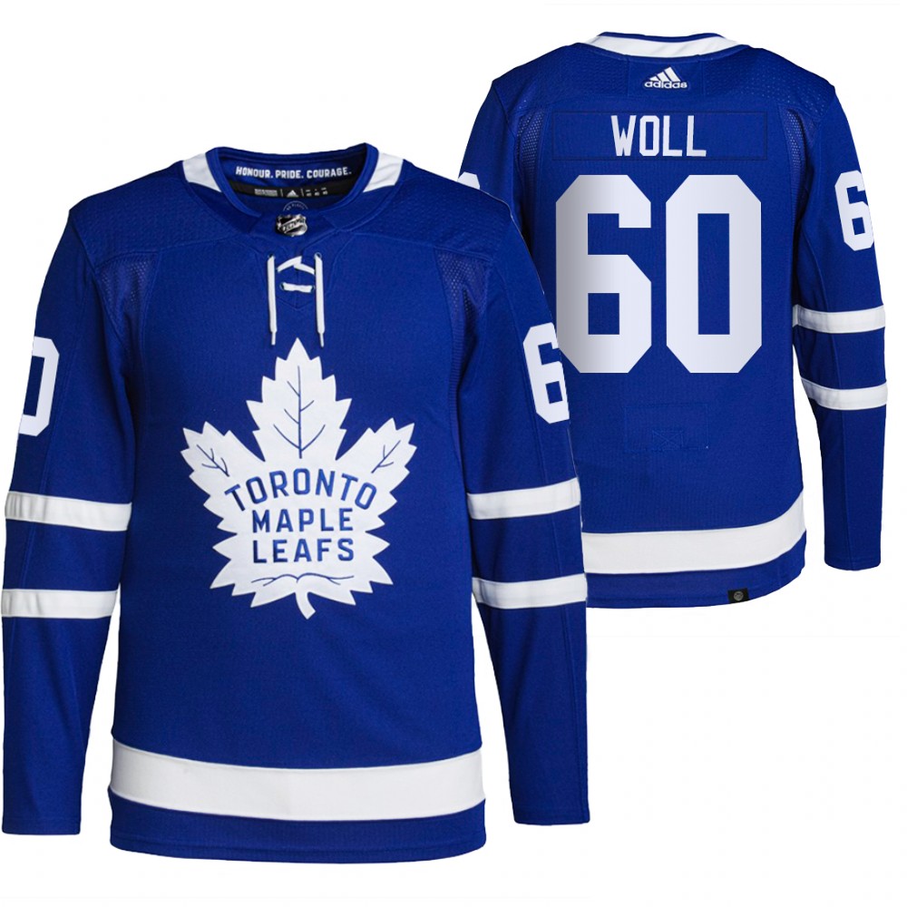 Joseph Woll 2021-22 Toronto Maple Leafs Blue Authentic Pro Home Jersey