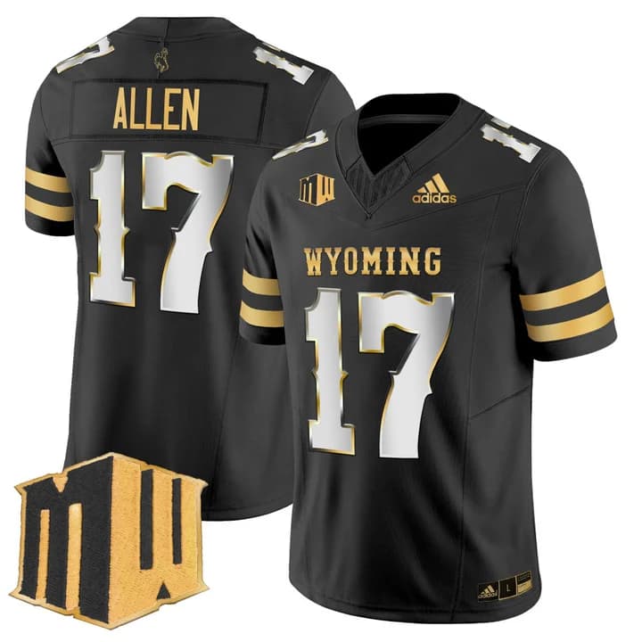 Josh Allen Wyoming Cowboys 'Retro Edition' Vapor Limited Jersey - JA 17  Patch - All Stitched