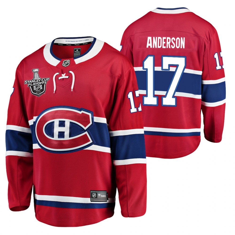 Josh Anderson Canadiens 2021 Stanley Cup Final Red Jersey