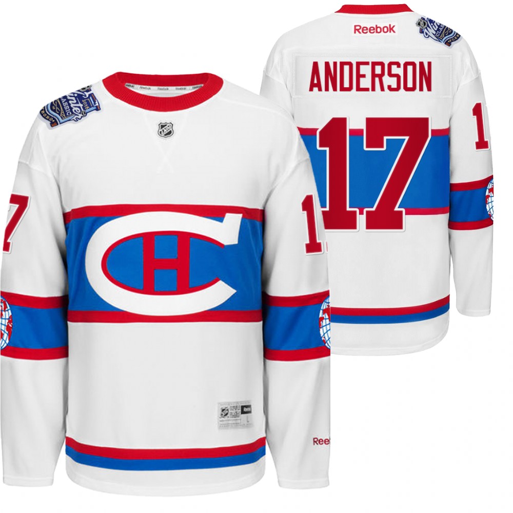 Josh Anderson Montreal Canadiens Throwback to World White Winter Classic Jersey