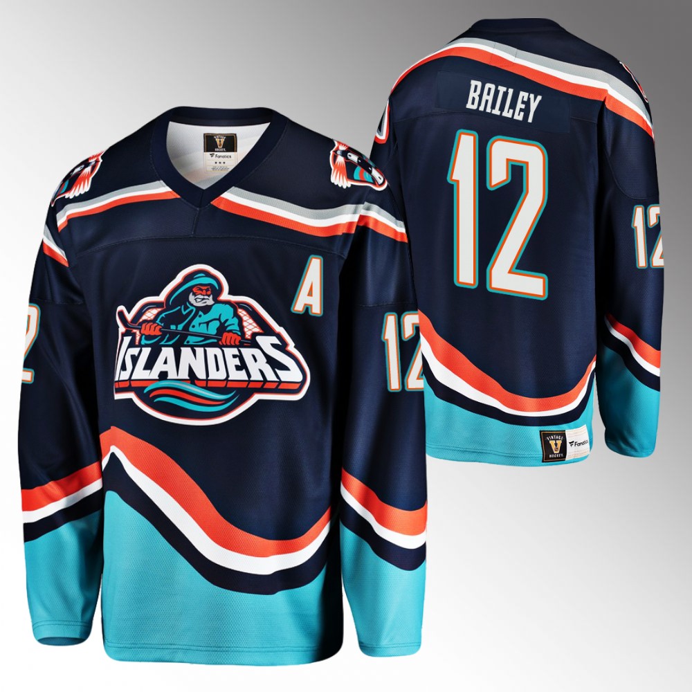 Josh Bailey 2022-23 New York Islanders Reverse Retro 2.0 Navy Jersey Replica