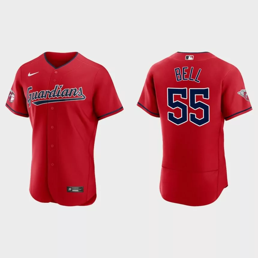 Josh Bell Cleveland Guardians Authentic Jersey – Red
