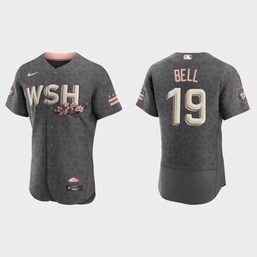 Josh Bell Washington Nationals 2022 City Connect Authentic Jersey – Gray