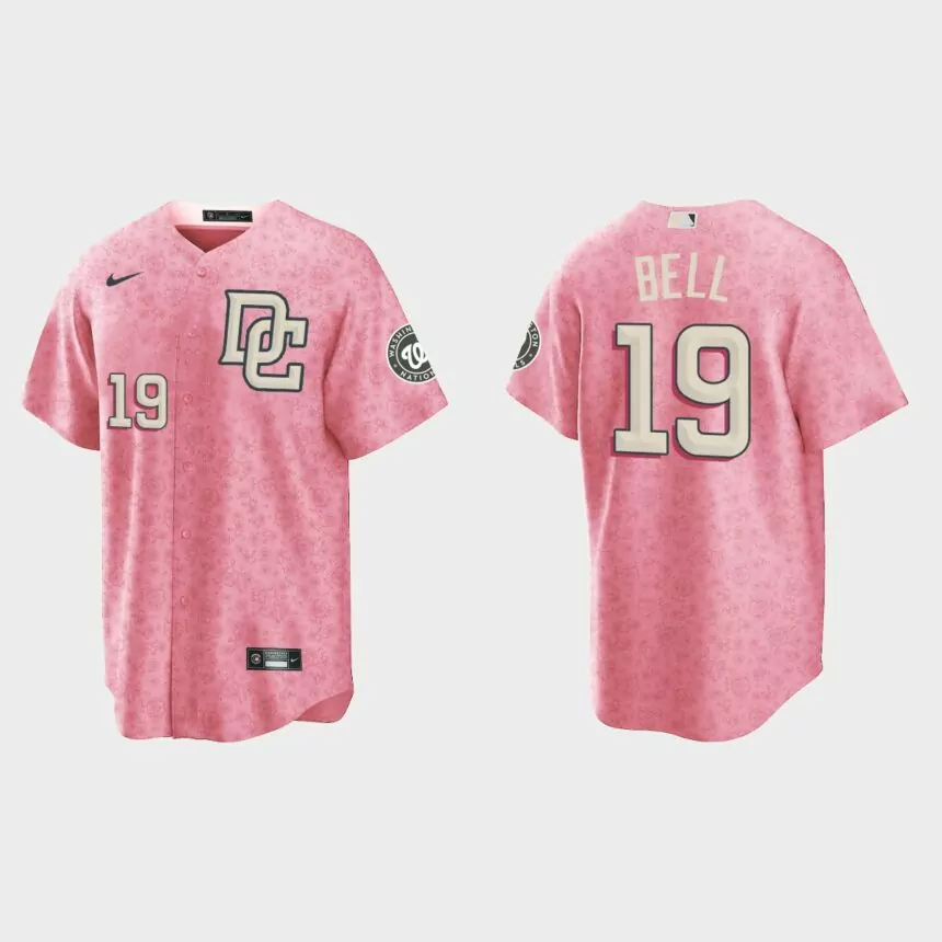 Josh Bell Washington Nationals City Connect Special Edition jersey – Pink