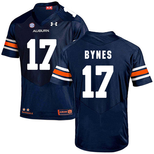 Josh Bynes Auburn Tigers Men's Jersey - #17 NCAA Navy Blue Stitched Authentic