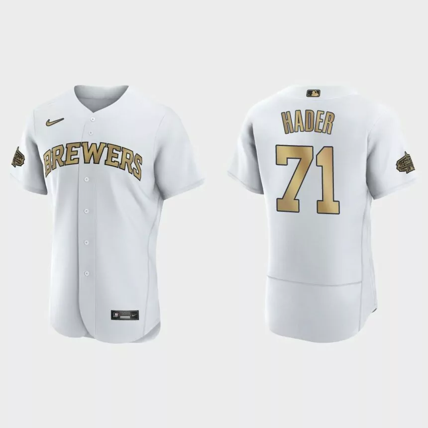 Josh Hader Milwaukee Brewers 2022 MLB All-Star Game Authentic Jersey – White