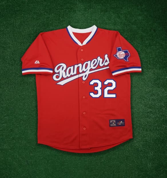 Josh Hamilton 1984 Texas Rangers Cooperstown Men's Alt Red Throwback Jersey