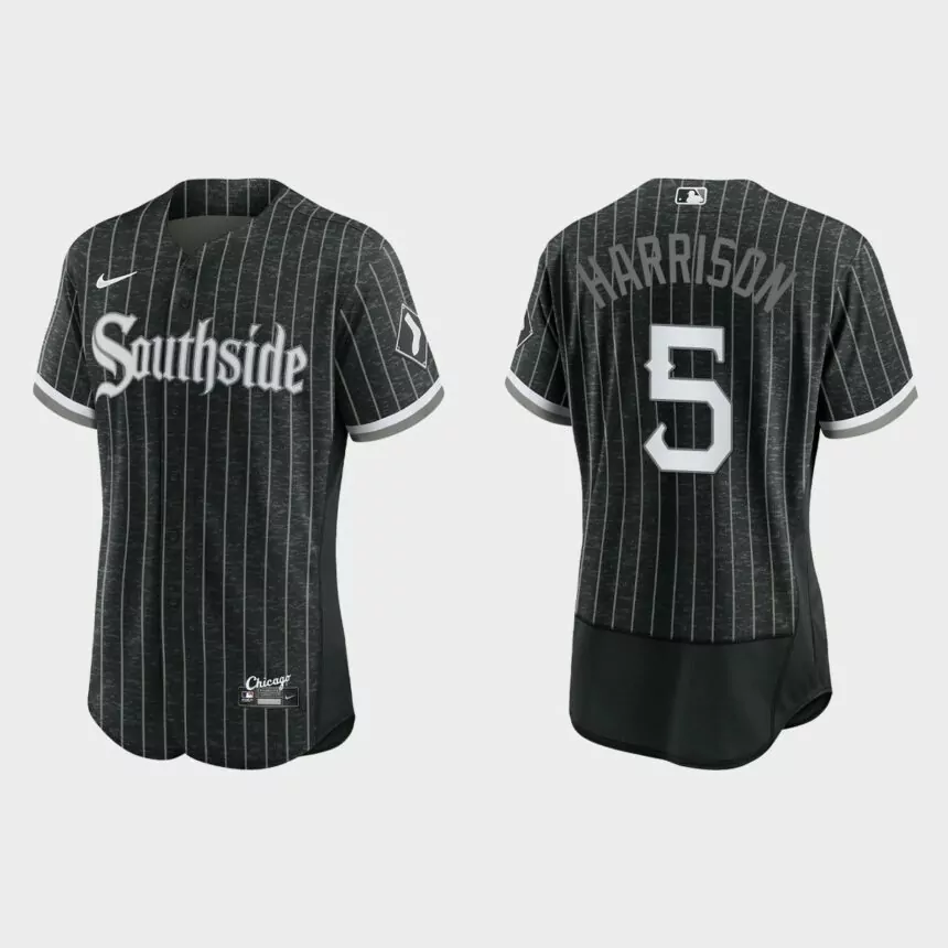 Josh Harrison Chicago White Sox 2021 City Connect Authentic Jersey – Black