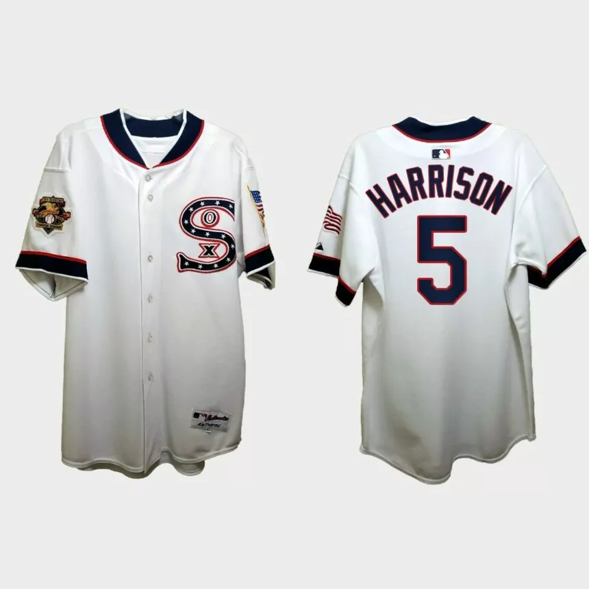 Josh Harrison Chicago White Sox Independence Day 1917 Throwback Jersey – White