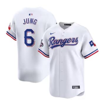 Josh Jung Texas Rangers Nike Home 2023 World Series Champions Limited Jersey White