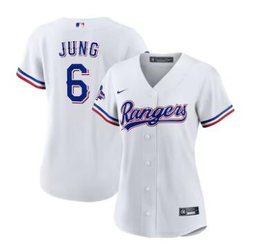 Josh Jung Texas Rangers Nike Women's Home 2023 World Series Champions Replica Player Jersey White