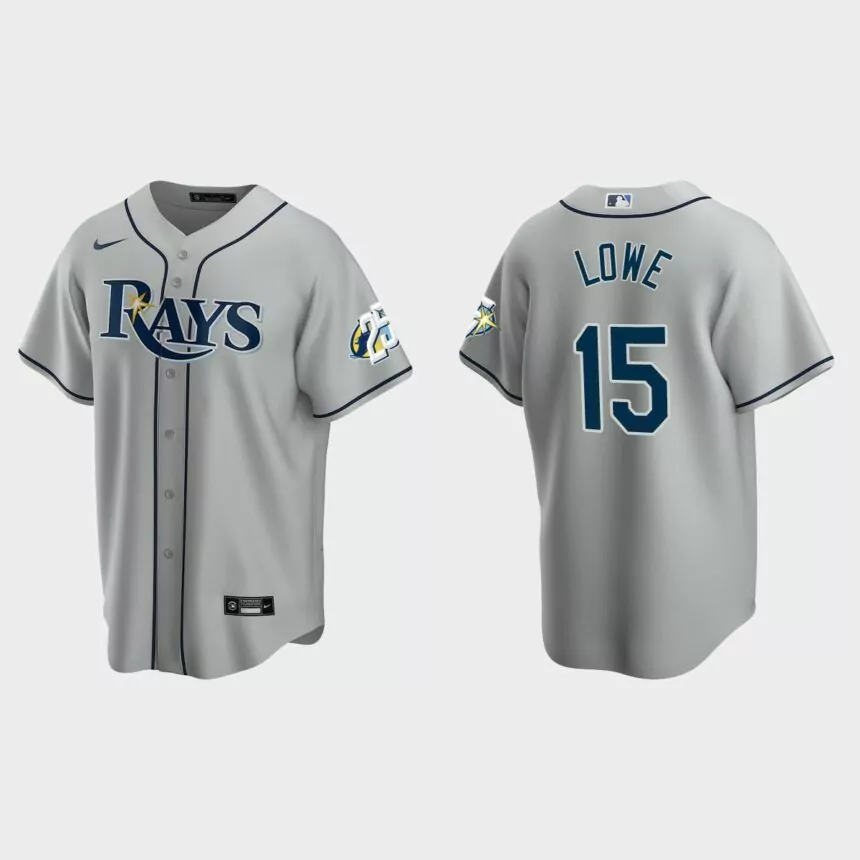 Josh Lowe Tampa Bay Rays 25th Anniversary Replica Jersey – Gray