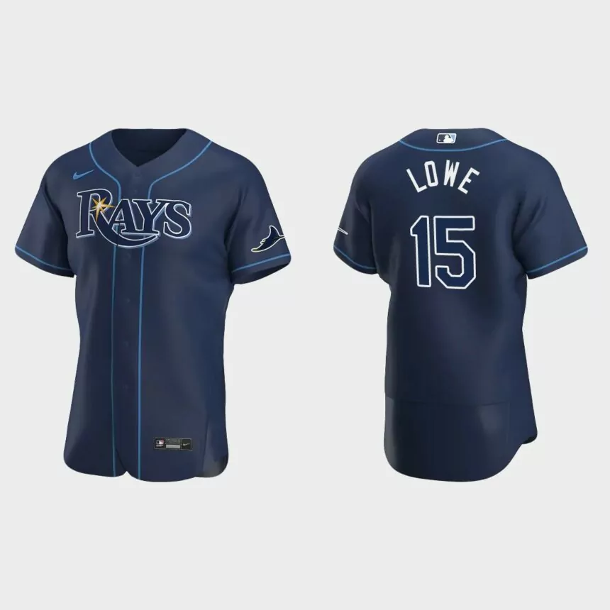 Josh Lowe Tampa Bay Rays Authentic Alternate Jersey – Navy