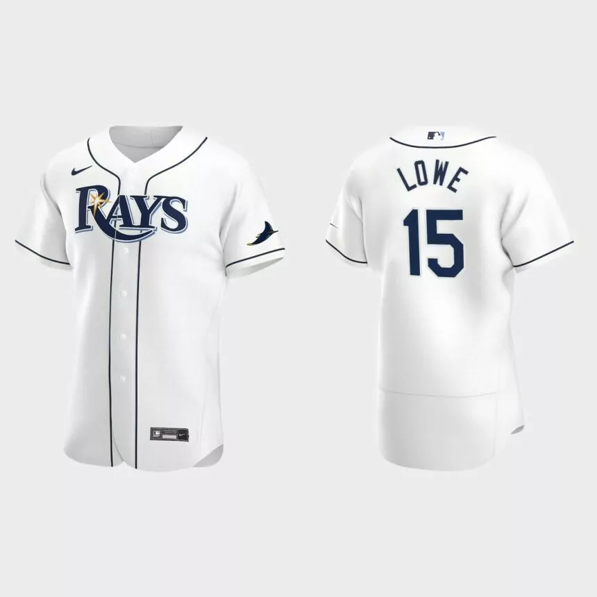 Josh Lowe Tampa Bay Rays Authentic Home Jersey – White