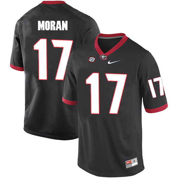 Josh Moran Georgia Bulldogs Men's Jersey - #17 NCAA Black Limited Home