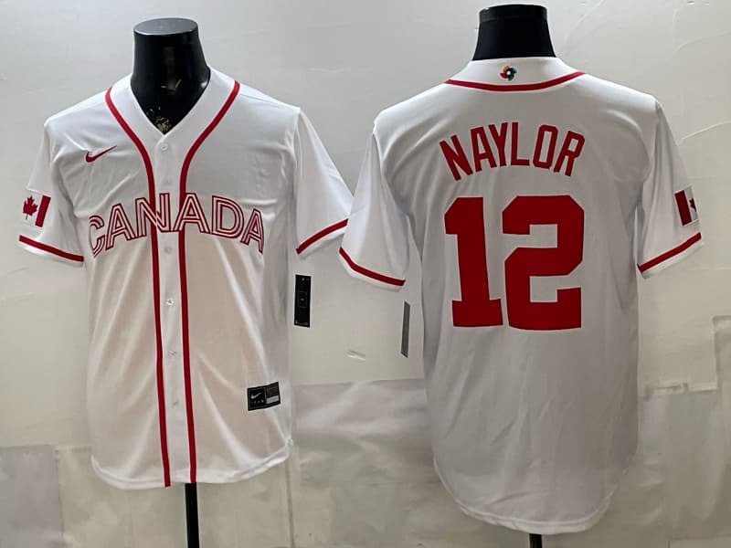 Josh Naylor Canada Baseball Nike 2026 World Baseball Classic  Home Stadium Jersey - White