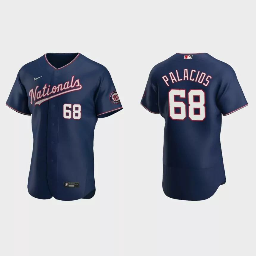 Josh Palacios Washington Nationals Authentic Alternate Jersey – Navy