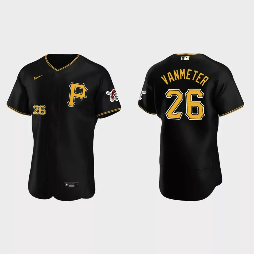 Josh VanMeter Pittsburgh Pirates Authentic Alternate Jersey – Black
