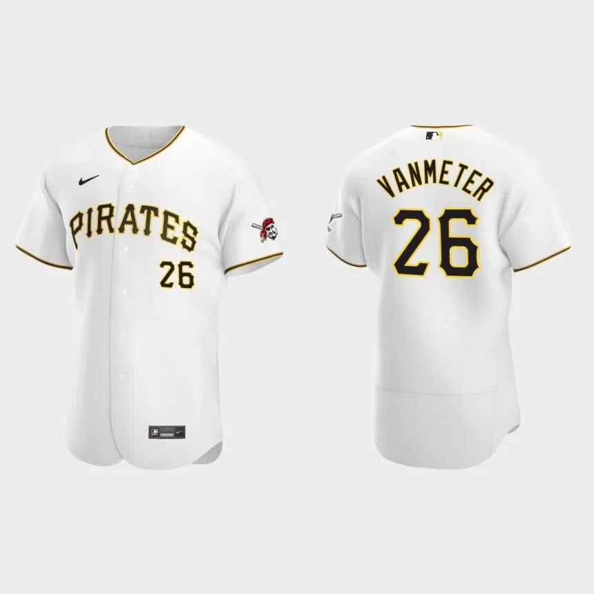 Josh VanMeter Pittsburgh Pirates Authentic Home Jersey – White