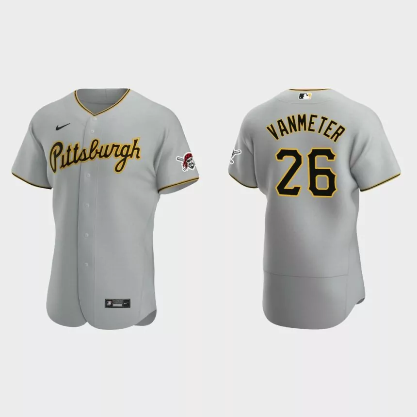 Josh VanMeter Pittsburgh Pirates Authentic Road Jersey – Gray