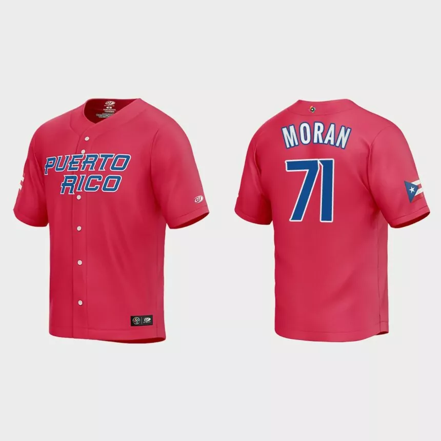 Jovani Moran Puerto Rico Baseball 2023 World Baseball Classic Jersey – Red