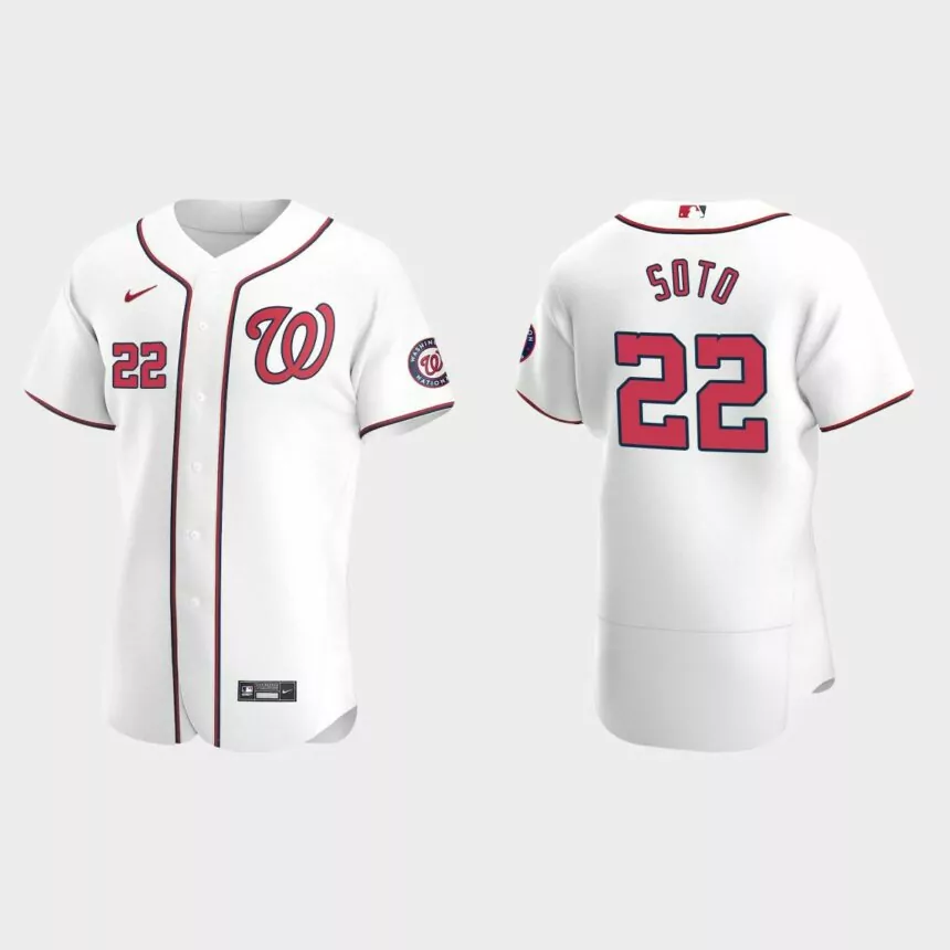 Juan Soto #22 Washington Nationals White Authentic 2020 Home Jersey