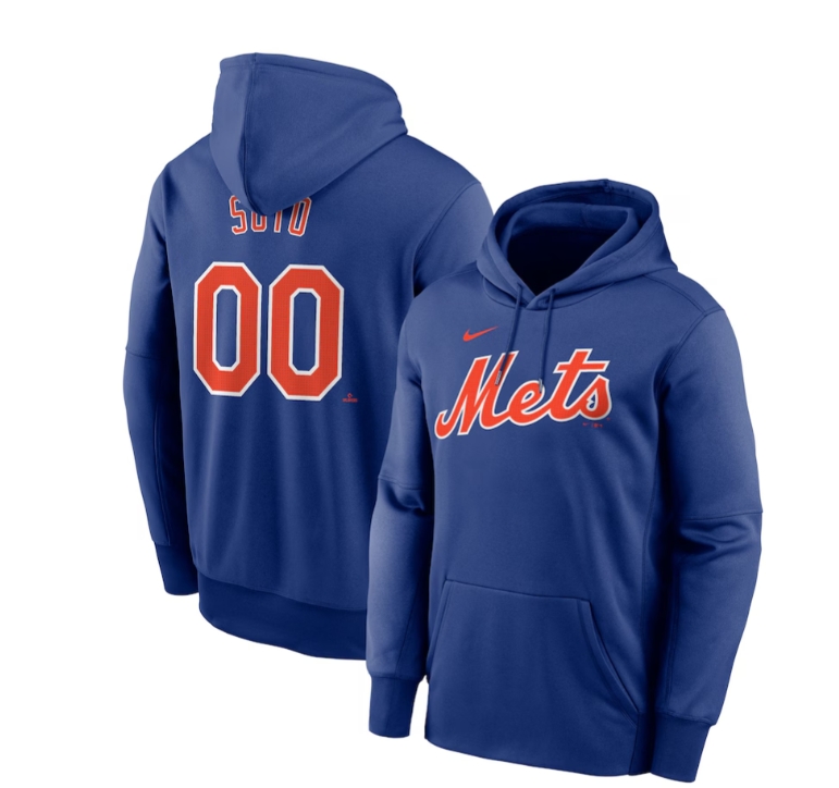 Juan Soto New York Mets Nike Name & Number Pullover Hoodie - Royal